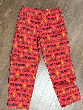 Disney Parks Men’s cotton Pajama Pants with anger Inside out movie